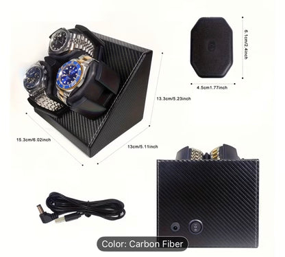 Automatic Watch Winder – 3 Slot USB Powered (Black)